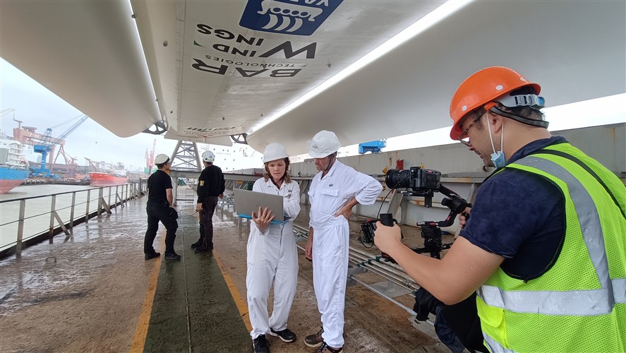 Xiamen production crew coordinating a local shoot